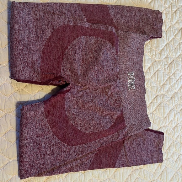 PINK Victoria's Secret Pants - NWOT PINK (Size S) Burgundy Seamless Activewear Leggings